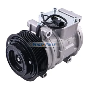 10PA15C 12V 8PK A/C Compressor AL176858 for John Deere Loader 318D 319D 320D 323D 326D 328D 329D 332D 333D Combine C120 C230 C240 C440 W210 W430