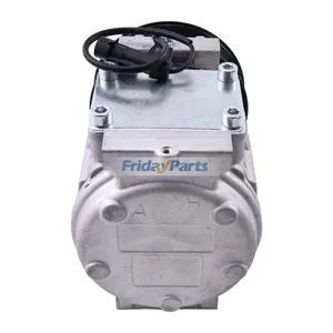 10PA15C 12V 8PK A/C Compressor AL176858 for John Deere Loader 318D 319D 320D 323D 326D 328D 329D 332D 333D Combine C120 C230 C240 C440 W210 W430 — 4