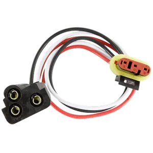 AL45PWTB Adapter: Weathertight plug to female PL-3 plug, 10”