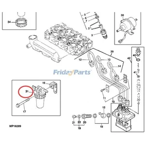 Fuel Filter AM875142 for John Deere Mower F915 2243 2653A 2653 Tractor 655 330 332 755 756 855 856 Loader 3375 375 — 10