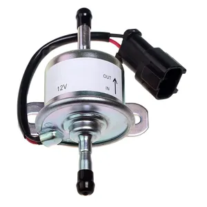 AM876266 AM876207 Aftermarket 12V Electric Fuel Pump with White Plug for John Deere 332 430 655 756 — 3