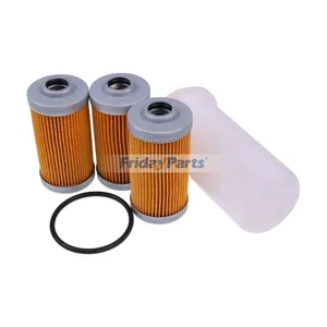 5 Pieces Filter Kit CH15553 CH10060 AM876411 for John Deere Engine 3009 3012 3015 4019 4020 Tractor 1250 2020 2030 415 425 770 Mower 1435 2500 2653A — 3