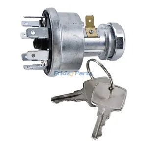 Ignition Switch With Keys RE45963 for John Deere Engine 4045 3029 Tractor 5105 5200 5205 5210 5220 5300 5310 5400 5410 5085E 5075E 5065E 5055E 4200 4700 — 5