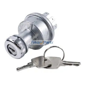 Ignition Switch With Keys RE45963 for John Deere Engine 4045 3029 Tractor 5105 5200 5205 5210 5220 5300 5310 5400 5410 5085E 5075E 5065E 5055E 4200 4700 — 3