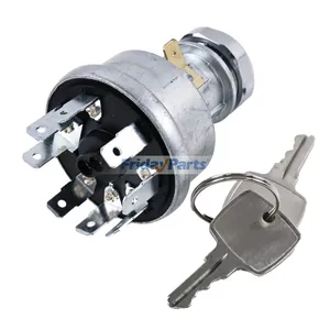 Ignition Switch With Keys RE45963 for John Deere Engine 4045 3029 Tractor 5105 5200 5205 5210 5220 5300 5310 5400 5410 5085E 5075E 5065E 5055E 4200 4700 — 7