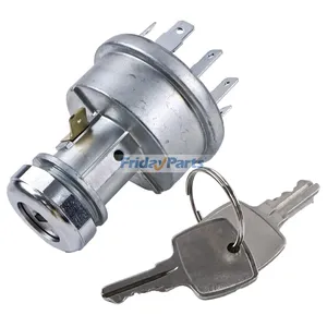 Ignition Switch With Keys RE45963 for John Deere Engine 4045 3029 Tractor 5105 5200 5205 5210 5220 5300 5310 5400 5410 5085E 5075E 5065E 5055E 4200 4700