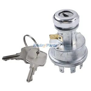 Ignition Switch With Keys RE45963 for John Deere Engine 4045 3029 Tractor 5105 5200 5205 5210 5220 5300 5310 5400 5410 5085E 5075E 5065E 5055E 4200 4700 — 4