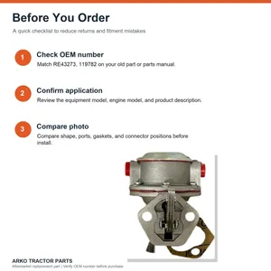John Deere Tractor Fuel Pump AR53567 — 4