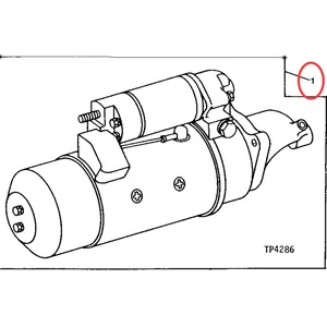 Starter Motor AR63341 for John Deere Engine 4239 4276 6414D 6414T Tractor 410B 450G 510C 710B — 2