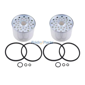 2Pcs Fuel Filter Element F003129 AT17387 for John Deere 400 350B 24 180 301 303 480 450 302 401 440 401B 300 570 544 401C 410 540 310 300B 380 350