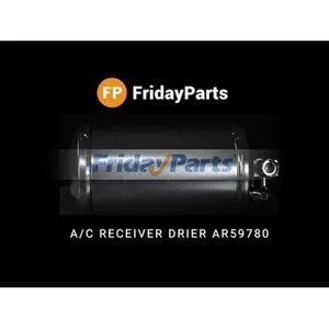 A/C Receiver Drier AR59780 AT125596 AT162848 for John Deere Engine 4045 6068 Excavator 690B 790D 890A 990 Loader 300d 310d 315d 320 332 444 — 7