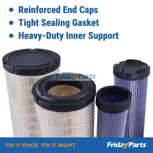 Air Filters Set 222421A1 222422A1 AT171853 AT171854 for CASE New Holland Kubota Caterpillar CAT John Deere Komatsu Ford - Replaces Donaldson P829333 P828889 — 3