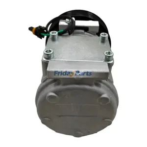 10PA17C 24V A/C Compressor AT172975 for John Deere Engine 4045 6068 6081 6090 Harvester 1070D 1170E 1270G 1470G 753G 759G — 4
