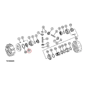 Tapered Roller Bearing AT179505 for John Deer Engine 4045DT059 4045TT092 Loader 210LE 315SE 310SE 310E 310G — 5