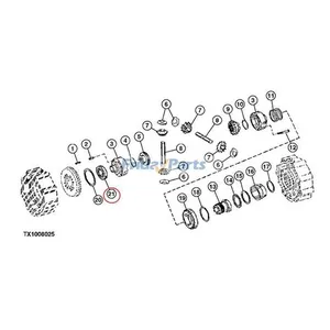 Tapered Roller Bearing AT179505 for John Deer Engine 4045DT059 4045TT092 Loader 210LE 315SE 310SE 310E 310G — 5