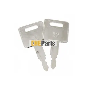 Aftermarket Ignition Key AT194969 (10 pcs) for John Deere Excavator 110 120 120C — 2