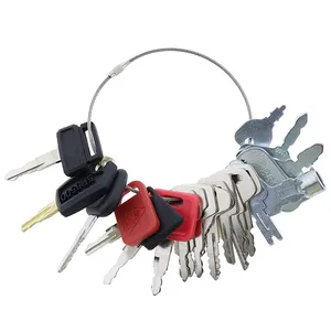 21 Pcs Ignition Key for CASE Caterpillar CAT Komatsu John Deere Heavy Equipment