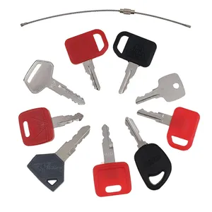 9 Pcs Ignition Key for John Deere Volvo CASE Caterpillar CAT Tractor Heavy Equipment — 3