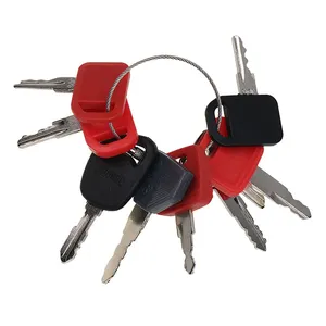 9 Pcs Ignition Key for John Deere Volvo CASE Caterpillar CAT Tractor Heavy Equipment — 2