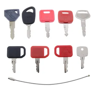9 Pcs Ignition Key for John Deere Volvo CASE Caterpillar CAT Tractor Heavy Equipment — 4