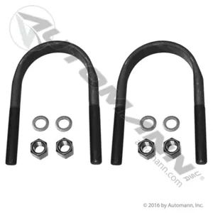 Automann AUBK8479-114 U Bolt Kit F/Round 1 X 6-3/8 X 11-1/2in