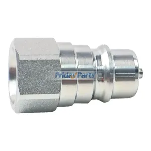 4 Pieces Male Hydraulic Quick Coupler Plug AW32184 for John Deere Engine 4045 Loader 220R 300X 700M H120 H165 — 5