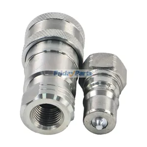 Male & Female Hydraulic Quick Coupler LVA16843 & AW32184 for John Deere H120 D120 220R 1023E 1025R 1026R 2025R 2032R 2036R 2038R 3025E 3032E — 3