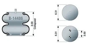 Dayton Parts B-14486 Air Spring - Rolling Lobe