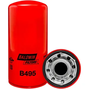 Baldwin B495 Engine Oil Filter Full-Flow Spin-On 1-5/8"-12 for Detroit Diesel