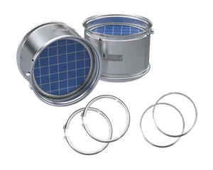 BJ0710 - DPF for Cummins B6.7, L9 — With Clamps and Gaskets — 2