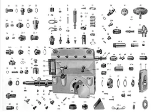 Excess fuel device cover gasket for CAV BPE4A60S — 3