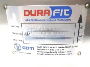 New Durafit DPF Replacement for Caterpillar 2004-2009 C7 304-7579 — 4