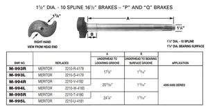 Camshaft E-2449 1-1/2-10 X 20.407" LH 122.102013.01