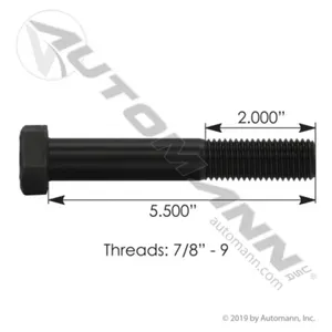 Automann C780512GR5 Cap Screw 7/8in X 5-1/2in GR5