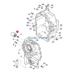 Transmission Oil Filter CA0040952 for Komatsu Engine 4D106-1 S4D106-2 WB97S-5 WB93S-5 WB91R-2 WB140-2 WB150-2 WB146-5 — 5