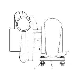 Turbo S3BSL119 Turbocharger 106-7407 0R-6889 for Caterpillar CAT Engine 3306 Excavator 330 330B — 3