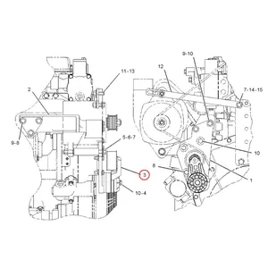 Belt Tensioner 133-3544 for Caterpillar CAT Engine C-10 C-12 Wheel Dozer 854G Loader 992G 994F 994H Truck 793D 797B — 2