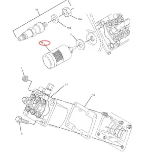 Shut Off Solenoid 153-6409 for Caterpillar CAT Engine 3003 3014 3024 C0.5 Excavator 301.5 304.5 301.6 — 5
