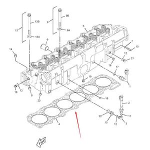 Cylinder Head Gasket 1539653 for Caterpillar CAT Engine 3406E C-15 Excavator 385B Dozer 834G Loader 988G — 2