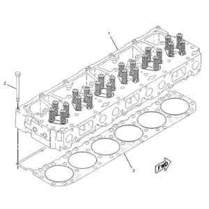 Cylinder Head Gasket 1873307 for Caterpillar CAT Engine 3196 C12 Excavator 345B 365B Truck 725 730 — 2