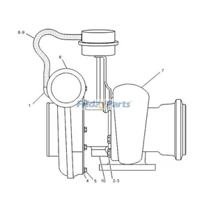 Turbo S200G022 Turbocharger 195-5996 for Caterpillar CAT Engine 3126 3126B 3126E — 7