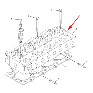 Complete Cylinder Head With Valves 236-5127 for Caterpillar CAT Engine 3024 3024C C2.2 — 7