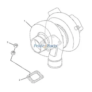 Turbo TD06H Turbocharger 287-0049 for Caterpillar CAT Engine C6.4 Excavator 320D 323D — 5