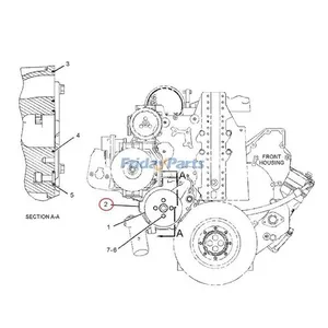 Water Pump 338-1149 for Caterpillar CAT Engine C9.3 C9.3B Excavator 336E Wheel Loader 966K 966M 972K — 7