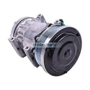 SD7H15 A/C Compressor 338-9100 for Caterpillar CAT Engine C32 3516B Loader 990K 992K 993K 994K — 4