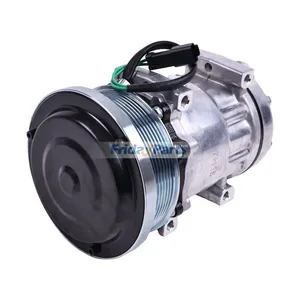 SD7H15 A/C Compressor 338-9100 for Caterpillar CAT Engine C32 3516B Loader 990K 992K 993K 994K