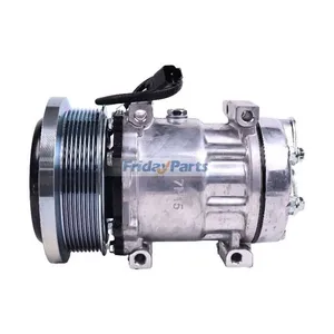 SD7H15 A/C Compressor 338-9100 for Caterpillar CAT Engine C32 3516B Loader 990K 992K 993K 994K — 5