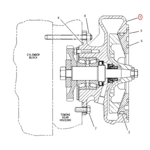 Water Pump 352-0200 for Caterpillar CAT Engine 3412 C27 Truck 773B 773D 775E 775F Dozer 844 844H Tractor 651E 657E — 2