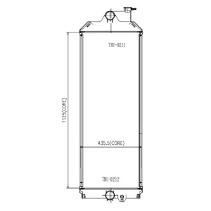 Radiator 3836408 for Caterpillar CAT Engine C13 Excavator 345C MH 345D 349D 349D2 — 2