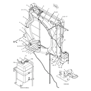 Radiator 3836408 for Caterpillar CAT Engine C13 Excavator 345C MH 345D 349D 349D2 — 3
